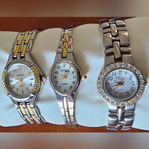 Embassy by Gruen, Waltham Classics & Geneva Quartz Two Tone Analog Women's Watch